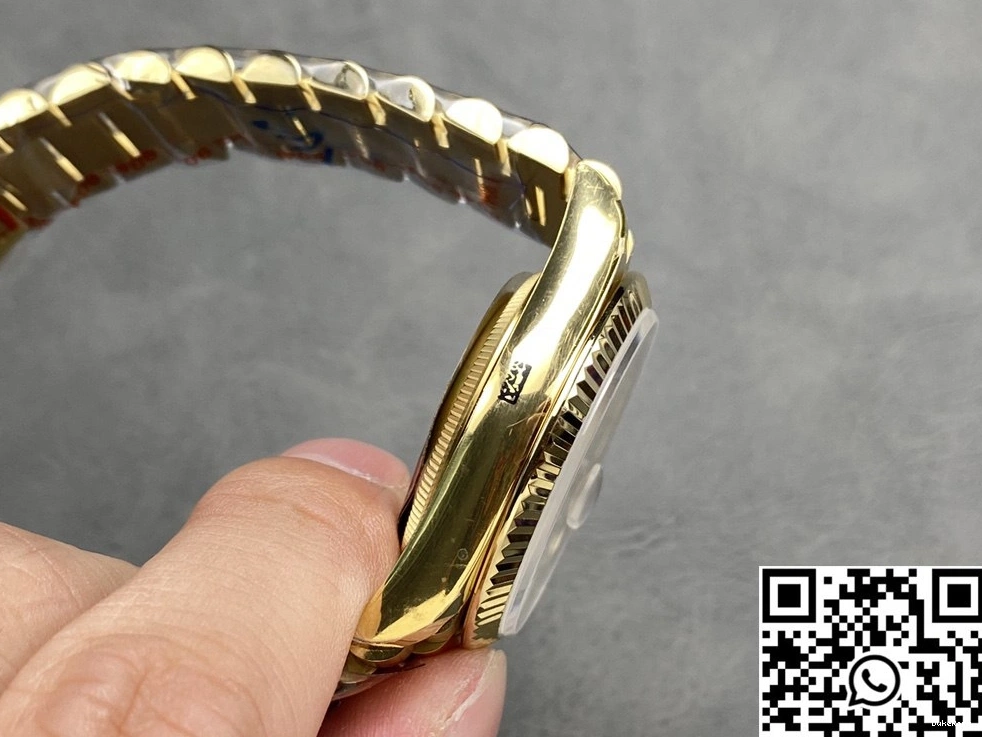 v5 Day 36mm Factory Dial Date White QF Yellow Rolex M128238-0113 Tungsten Steel Gold 1214